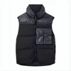 C.p. Company Padded Utility Vest With High Collar And Zipper Closure In Black
