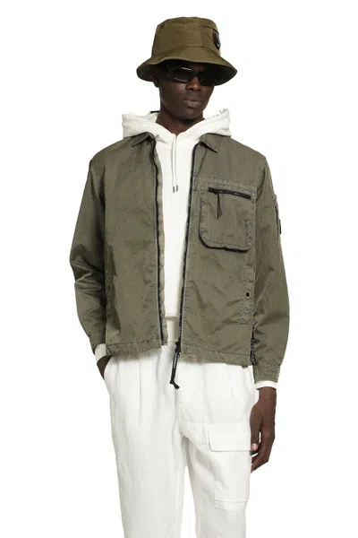 C.p. Company Panama-r Overshirt In Green