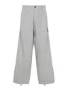 C.p. Company London Fog Grey Cotton Cargo Pants In Multi