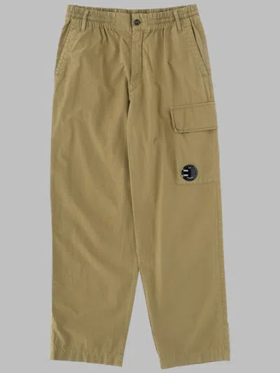 C.p. Company C. P. Company Mini All-season Cotton Trousers For Boys In Green