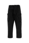 C.p. Company C.p.company Black Cotton Cargo Pant In Black