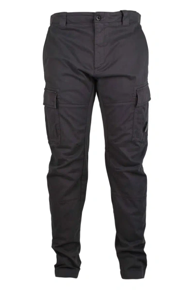 C.p. Company Logo Patch Cargo Pants In Blue