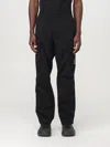 C.p. Company Black Pants With Cargo Pockets And Lens Motif On The Leg In Cotton Man In Black