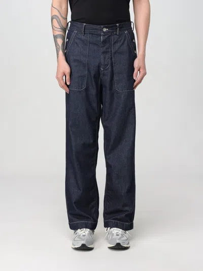 C.p. Company Denim 3/1 Loose Pants In Denim-normal Wa