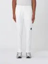 C.p. Company Sweatpants Cargo Pant In Diagonal Raised Fleece In White