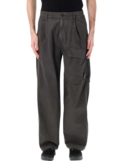 C.p. Company Pants Cargo Pant In Microreps In Brown