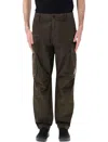 C.p. Company Cargo Trousers Microreps Fabric Side And Back Pockets In Brown