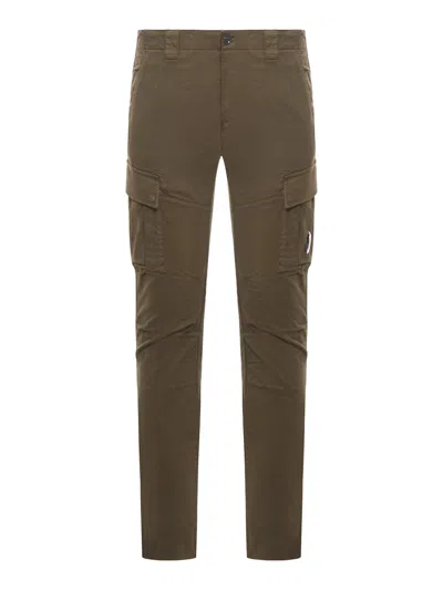 C.p. Company Pants Cargo Pant In Stretch Satin In Brown