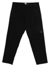 C.p. Company Cargo-pocket Trousers In Black