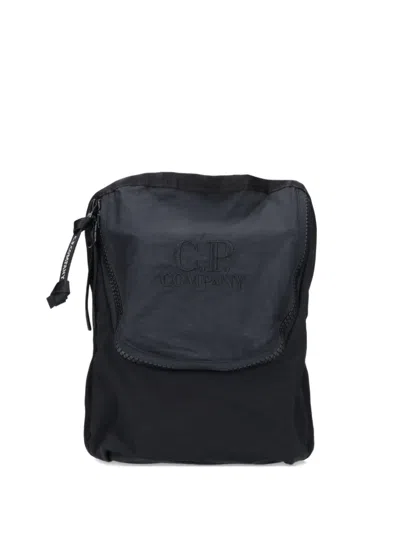 C.p. Company Paper Touch Shoulder Bag In Black