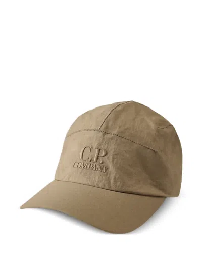 C.p. Company Paper-touch Baseball Cap In Brown