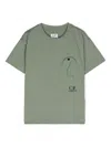 C.p. Company Patch-pocket Cotton T-shirt In Green