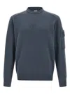 C.p. Company Extrafine Wool Sweater Sweaters And Cardigans Blue In Gray