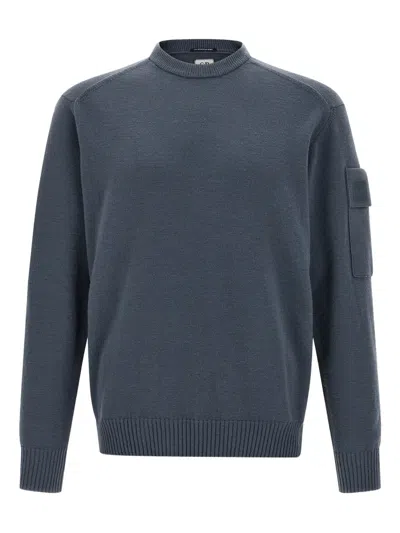 C.P. COMPANY PATCH-POCKET CREWNECK SWEATER