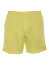C.p. Company Swimwear With Back Pocket And Elasticized Waist In Green