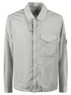 C.p. Company Gray Pocket Jacket In Azzure
