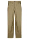 C.p. Company Button-fastening Drawstring Trousers In Gold