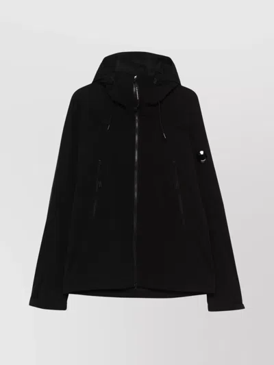 C.p. Company Performance Drawstring Hooded Jacket In Black