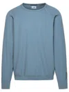 C.p. Company Textured Cotton Crepe Crewneck Sweater In Animal Print