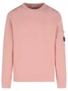 C.p. Company Pink Cotton Sweater Men In Pink