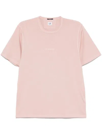C.p. Company Pink T-shirt In Cotton With Logo
