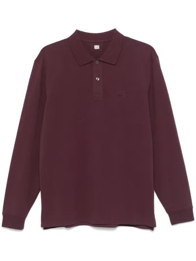 C.p. Company Poloshirt Aus Pikee In Violett