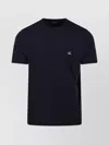 C.p. Company Blue T-shirt With Logo Printed On The Front