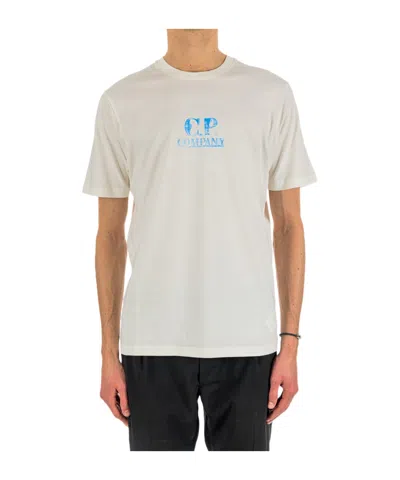 C.p. Company Plain Jersey T-shirt In White