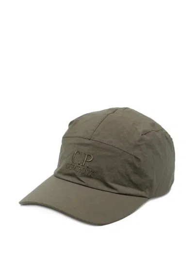 C.p. Company Plain Paper Touch Cap In Gray