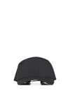 C.p. Company Black Plain Paper Touch Logo Cap In Black