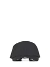 C.p. Company Black Plain Paper Touch Logo Cap In Black