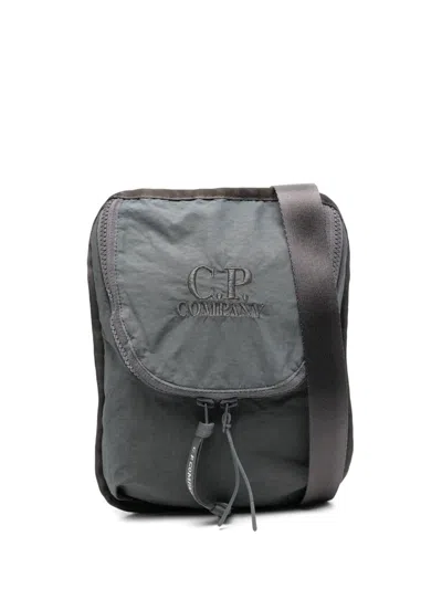 C.p. Company Plain Paper Touch Messenger Bag In Grey