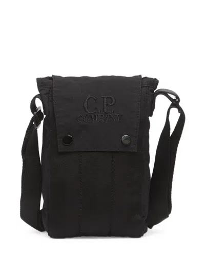 C.p. Company Plain Paper Touch Phone Bag In Black