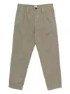C.p. Company Pleated Button-fastening Trousers In Neutral