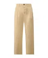 C.p. Company Pleated Trousers In Brown