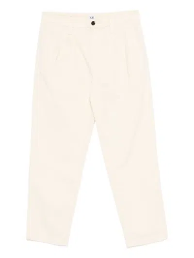 C.p. Company C.p.company Pleated Pants In Neutral