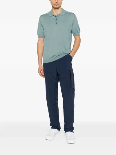 C.p. Company Pocket Cargo Pants In Blue