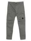 C.p. Company Pocket Cargo Pants In Gray