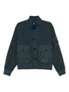 C.p. Company Pocket-detail Bomber Jacket In Blue