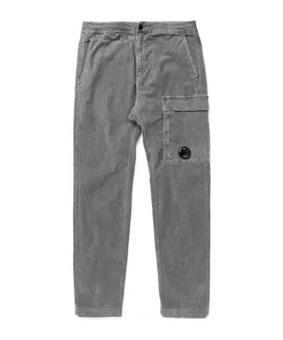 C.p. Company Pocket-detail Cargo Trousers In Gray
