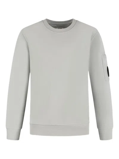 C.p. Company Kids' Pocket-detail Crew-neck Sweatshirt In Gray