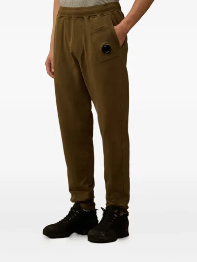 C.p. Company Pocket-detail Drawstring Trousers In Brown