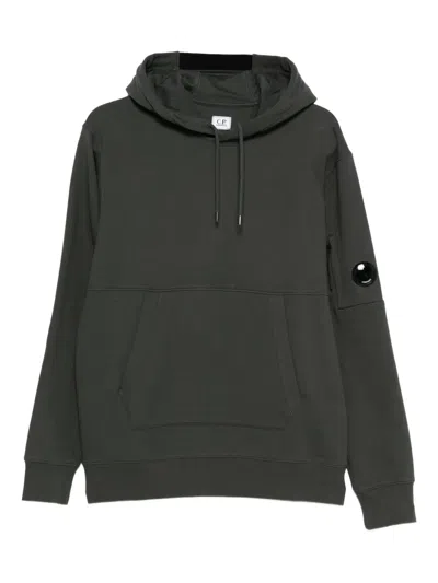 C.p. Company Pocket-detail Hoodie In Green