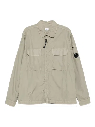 C.p. Company Pocket-detail Lens Jacket In Gray