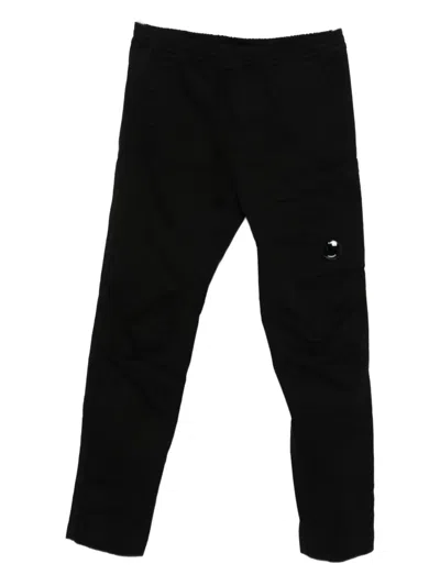 C.p. Company Pocket-detail Track Pants In Black