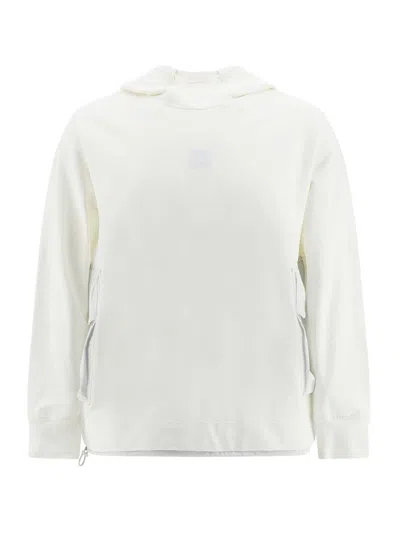 C.p. Company Pocket Detailed Crewneck Sweatshirt In White