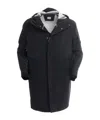 C.p. Company Pocket Detailed Hooded Parka In Black