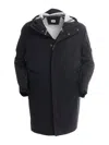 C.p. Company Pocket Detailed Hooded Parka In Black