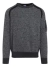 C.p. Company C.p.company Anthracite Melange Grey Pullover In Gray