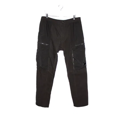 Pre-owned C.p. Company Pocket Lens Zip Cargo Pants In Black